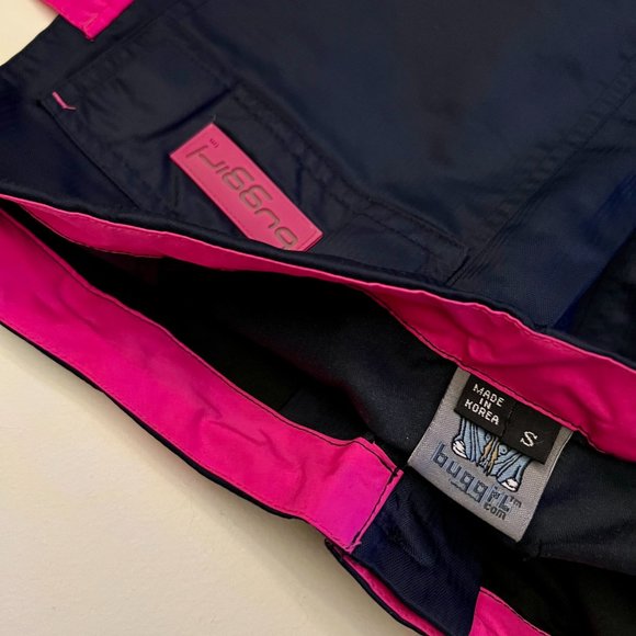 RARE BUGGIRL RAVE PANTS Y2K, Navy with Hot Pink Trim & Details! 100% New Cond. - Picture 4 of 5
